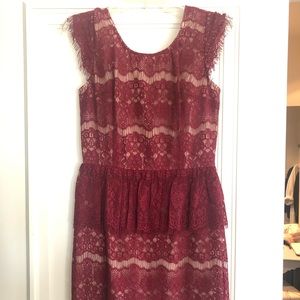 Maeve burgundy dress size XS